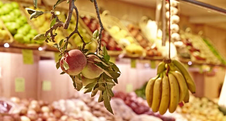 Frutas y verduras Contesti en Mercado de Santa Catalina Mallorca